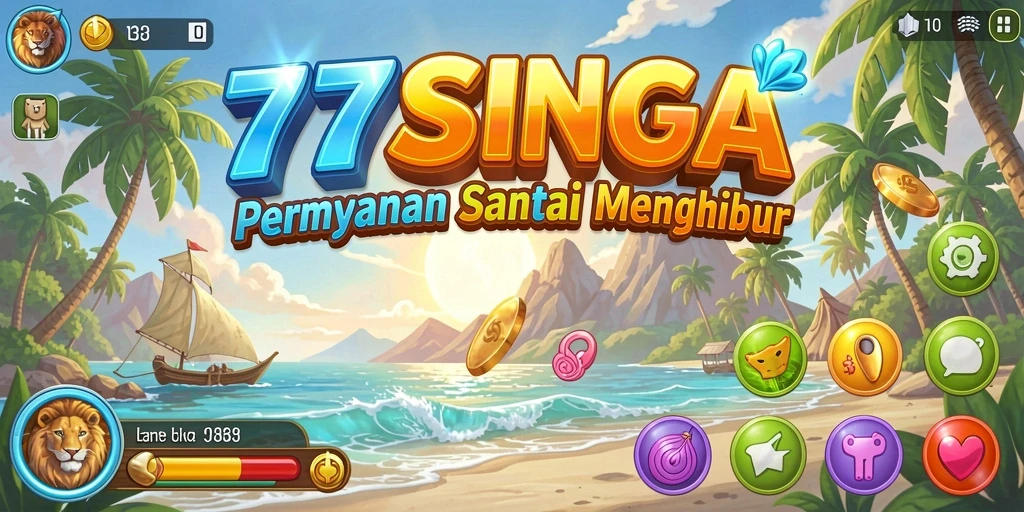 Tampilan gameplay seru 77SINGA dalam suasana santai dan menyenangkan.