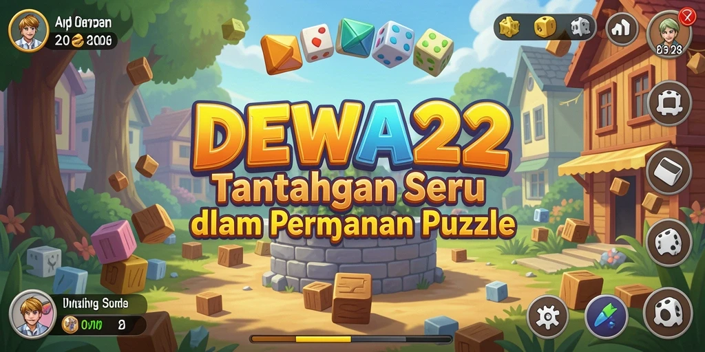 Screenshot gameplay DEWA22 menunjukkan tantangan Puzzle yang menarik.