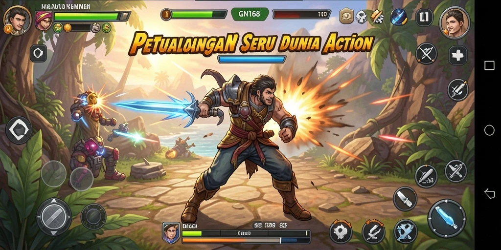 Tampilan menakjubkan dari gameplay seru GN168.