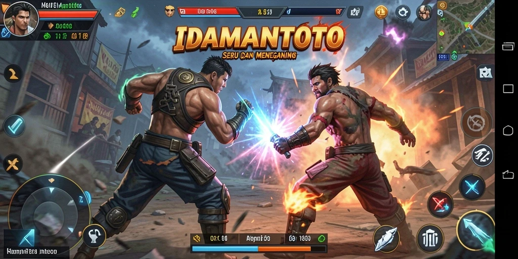 Gameplay seru dalam pertarungan di IDAMANTOTO.