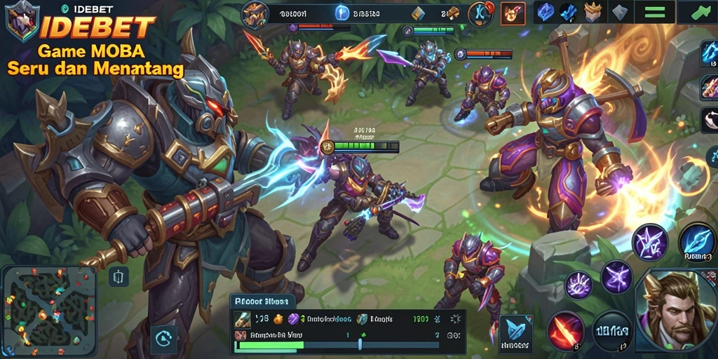 Screenshot gameplay yang menunjukkan pertandingan seru di IDEBET.