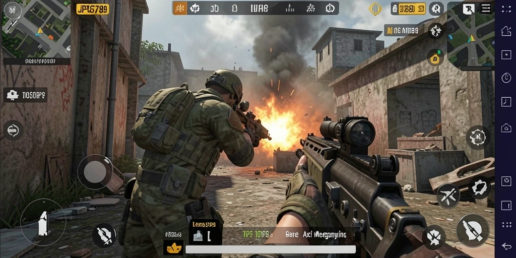 Tampilan seru gameplay JP6789 dengan aksi TPS yang mendebarkan.
