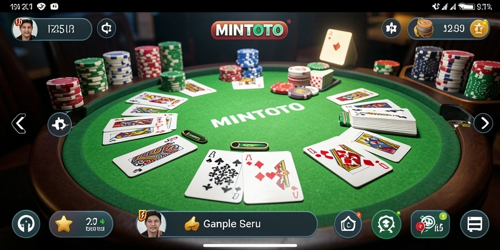 Gameplay MINTOTO yang menyenangkan dalam permainan Gaple.
