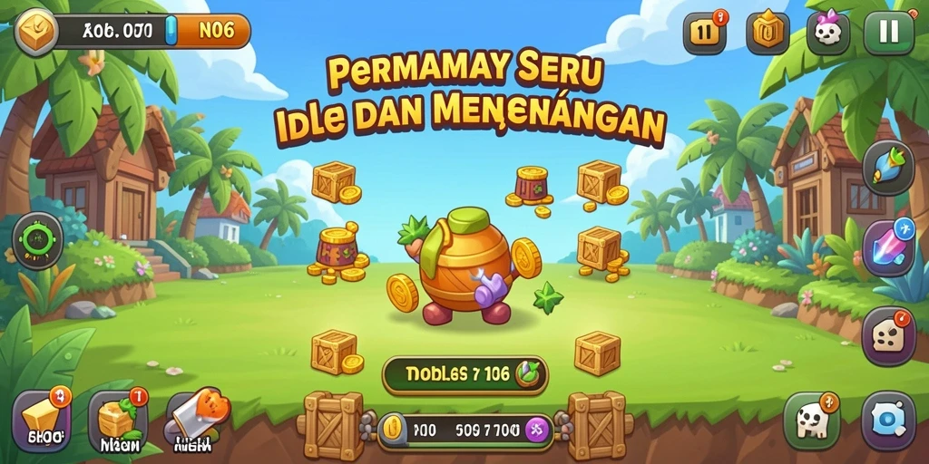 Screenshot gameplay N06 menampilkan karakter dalam aksi Idle.