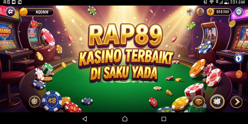 Tampilan gameplay utama RAP89 dengan berbagai permainan Kasino yang menyenangkan.