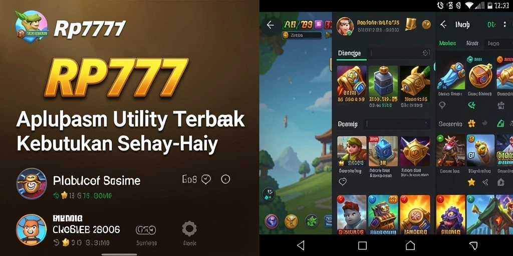 Tampilan aplikasi RP777 yang intuitif dan mudah digunakan.