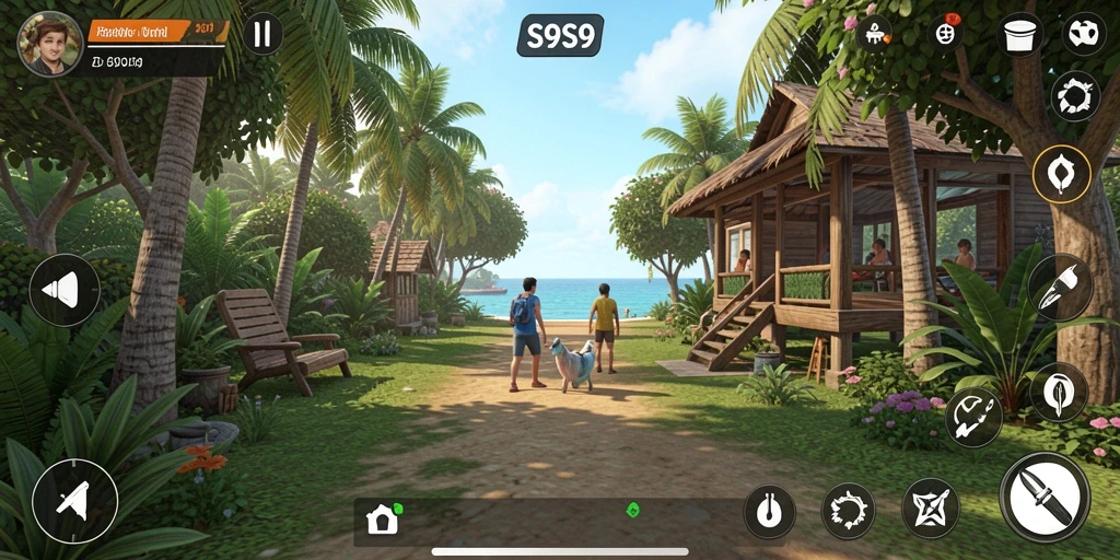 Tangkapan layar S9S9 menampilkan gameplay penuh warna dan interaktif.