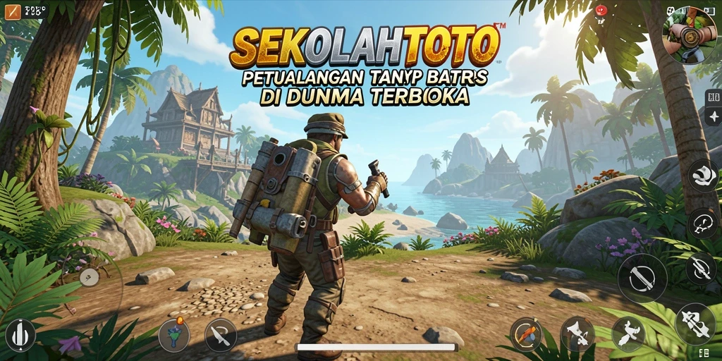Tampilan gameplay <strong>SEKOLAHTOTO</strong> dalam dunia terbuka yang menakjubkan.