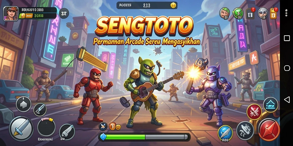 Tampilan gameplay SENGTOTO yang seru dan menantang.