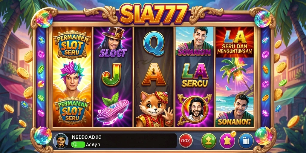 Tampilan gameplay SIA777 yang menarik dan penuh warna.