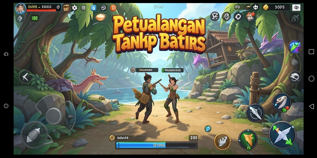 Tampilan screenshot gameplay SVIP6 yang menampilkan dunia petualangan yang luas.