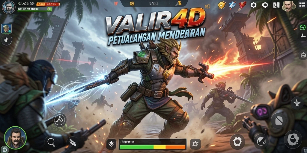 Tampilan gameplay seru di <strong>VALIR4D</strong> dengan aksi mendebarkan.