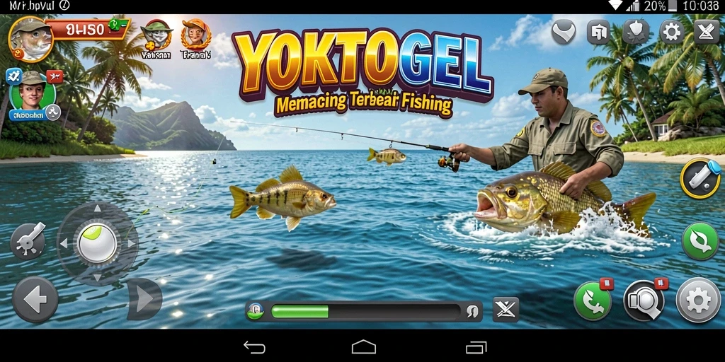 Tampilan gameplay memancing yang memukau dan realistis di YOKTOGEL.
